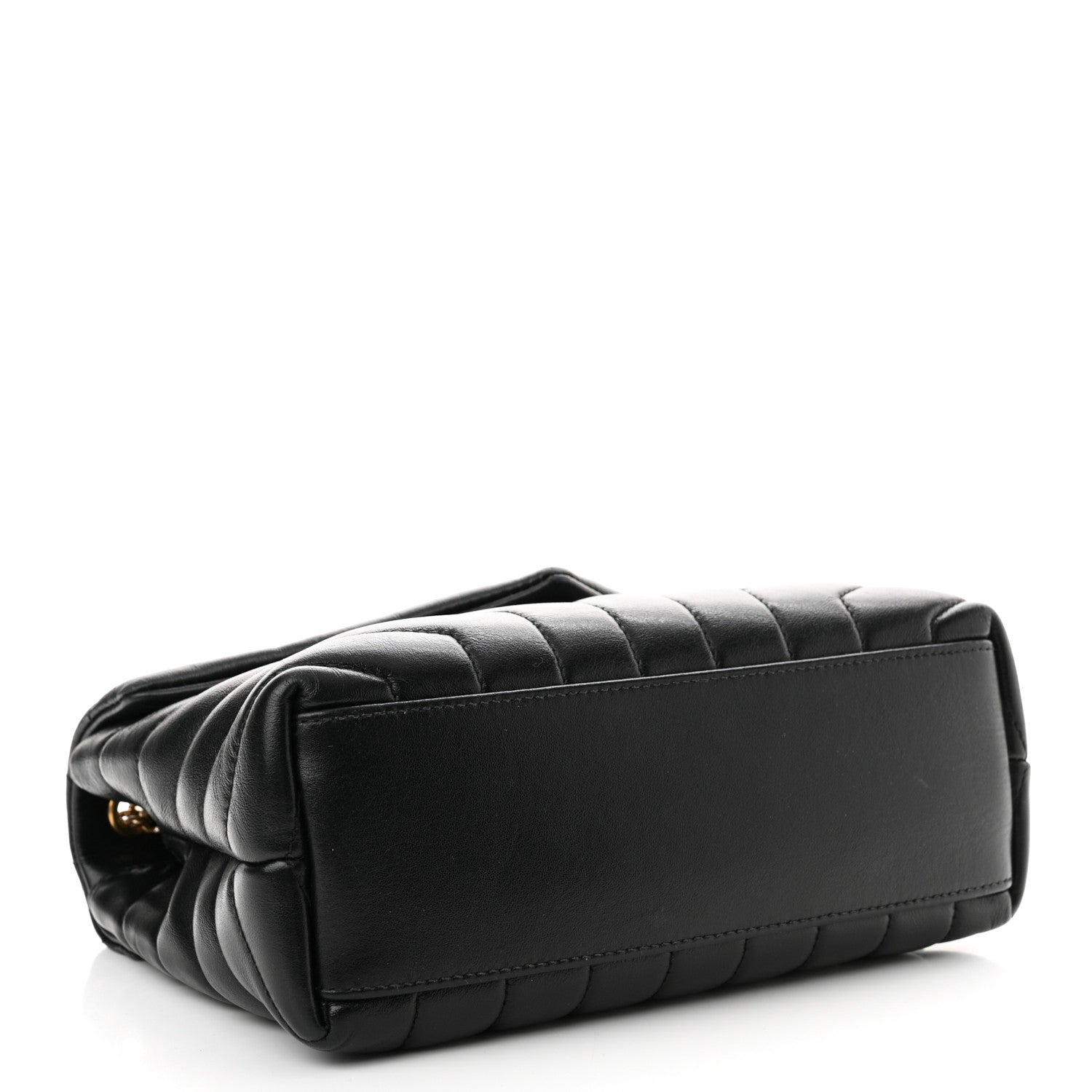 Saint Laurent Calfskin Y Quilted Monogram Small Loulou Chain Satchel Black 4 of 15