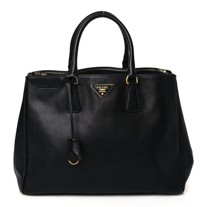 Prada Saffiano Medium Galleria Double Zip Tote Black 1 of 9