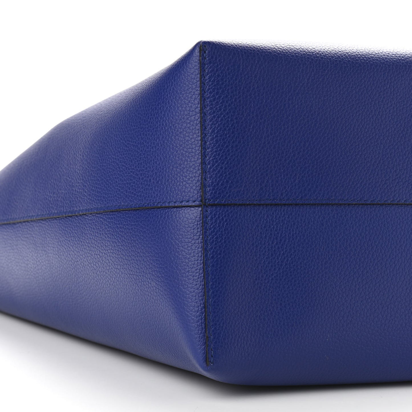 Grained Calfskin Skull Open Shopper Tote Ultramarine