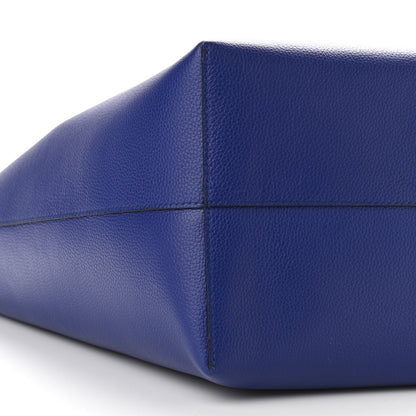 Alexander McQueen Grained Calfskin Skull Open Shopper Tote Ultramarine 9 of 10