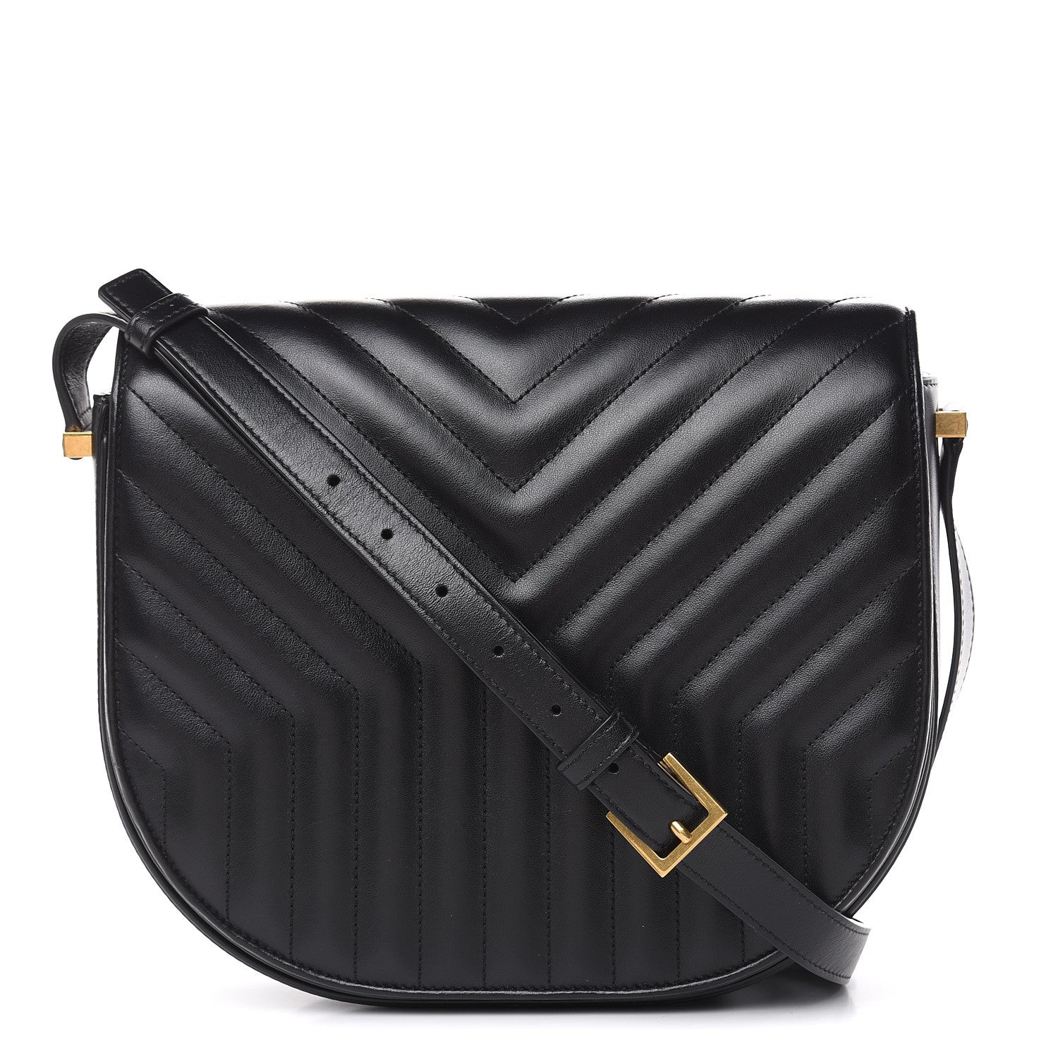 Saint Laurent Calfskin Quilted Y Joan Satchel Black 1 of 13