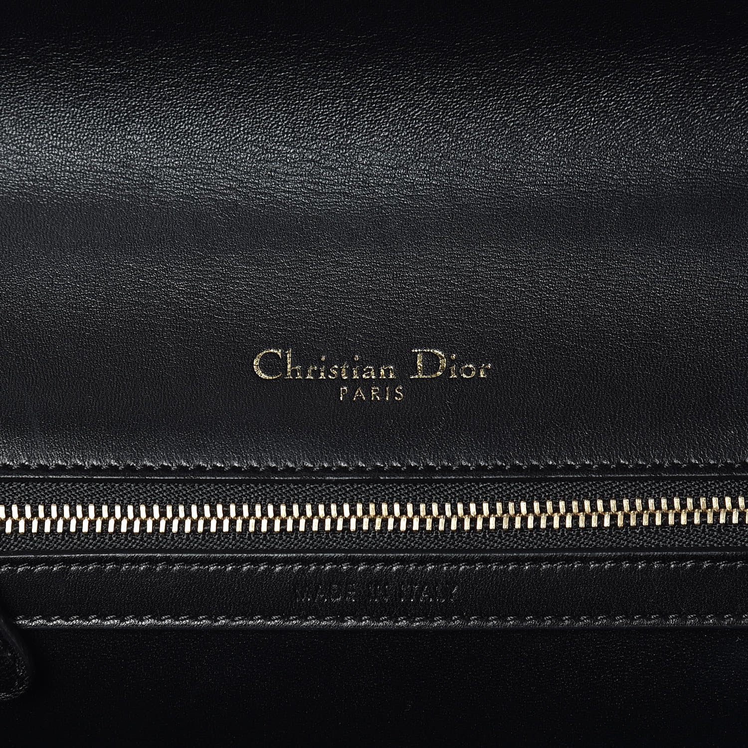 Christian Dior Calfskin Crystal Embroidered Medium Diorama Flap Bag Black 6 of 11