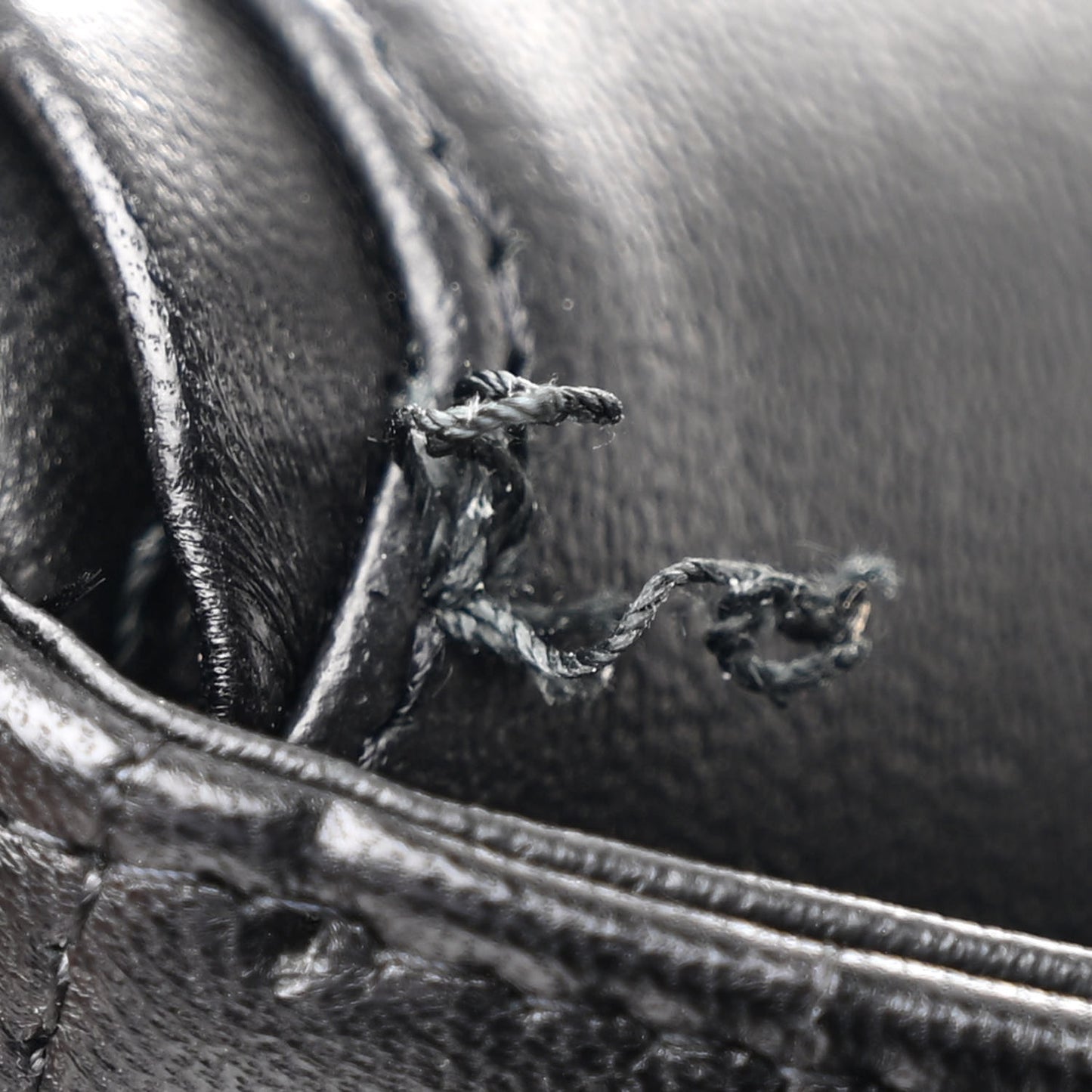 Lambskin Chevron Quilted Jumbo Double Flap So Black