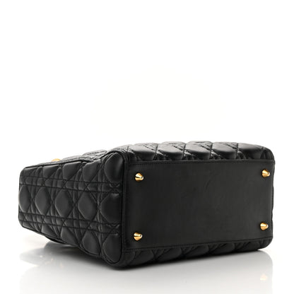 Christian Dior Lambskin Cannage Medium Lady Dior Black 4 of 15
