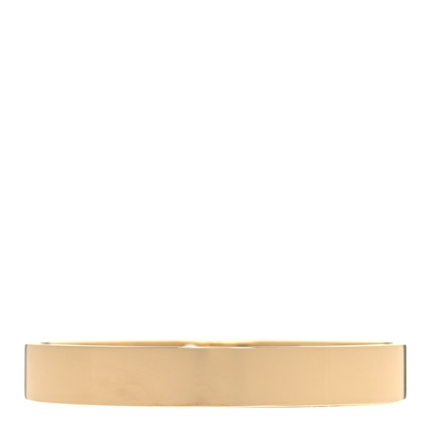 Tiffany 18K Yellow Gold Diamond Narrow Locks Bangle Bracelet 3 of 4
