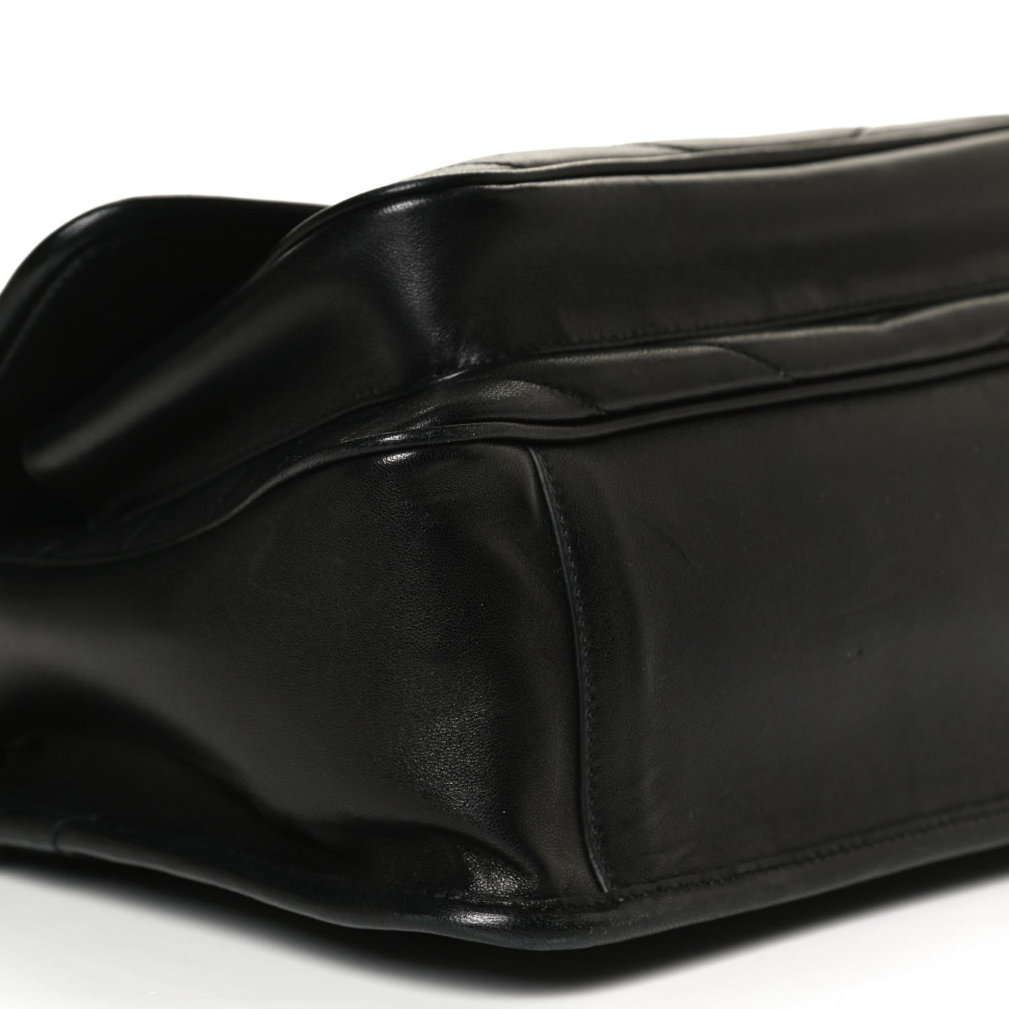 Lambskin Matelasse Monogram Medium Niki Chain Satchel Black