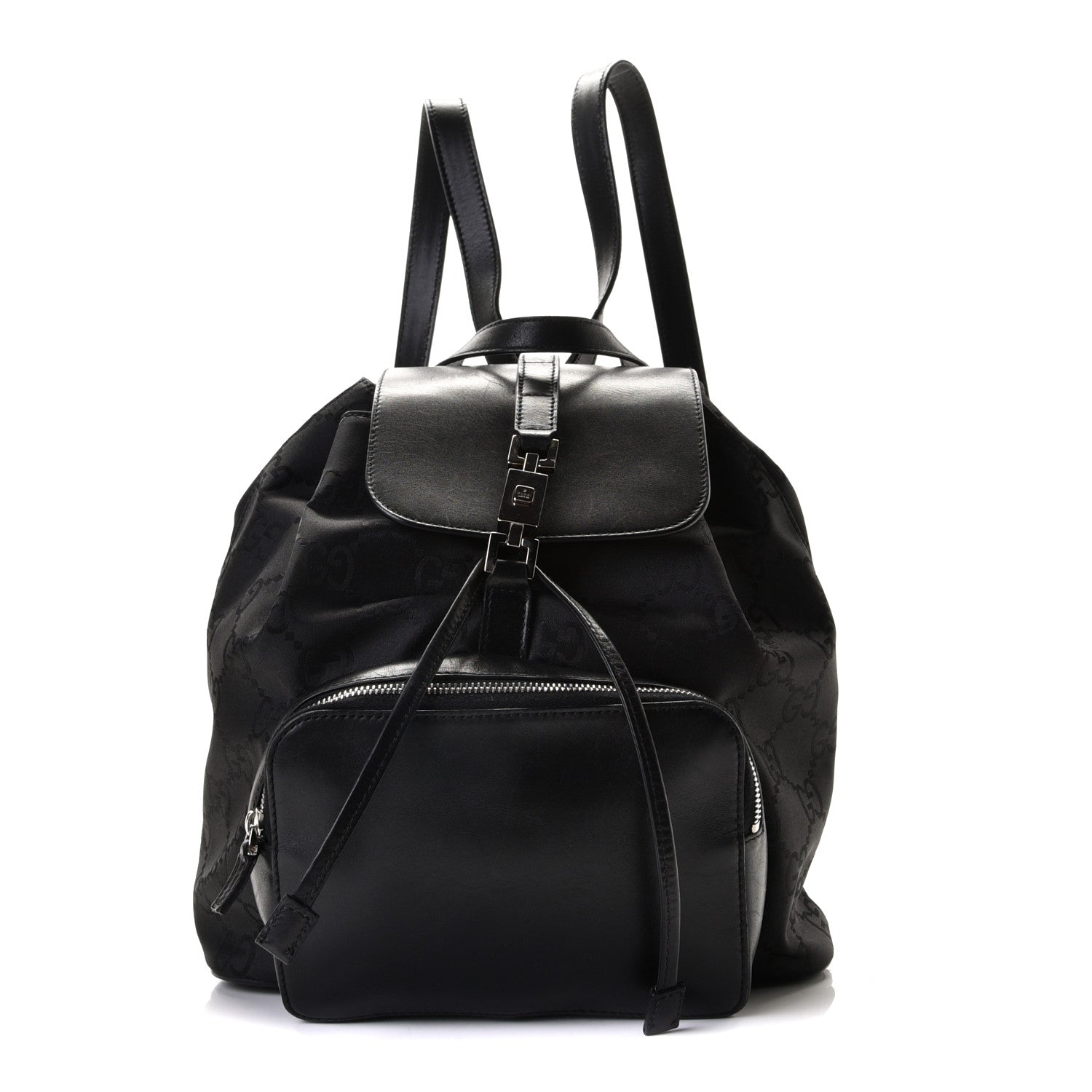Gucci Nylon Monogram Backpack Black 1 of 11