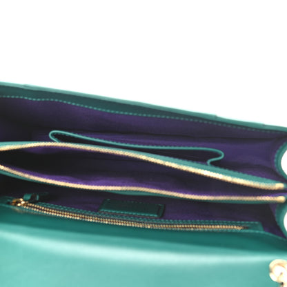 Bulgari Calfskin Serpenti Forever Shoulder Bag Emerald Green 4 of 11