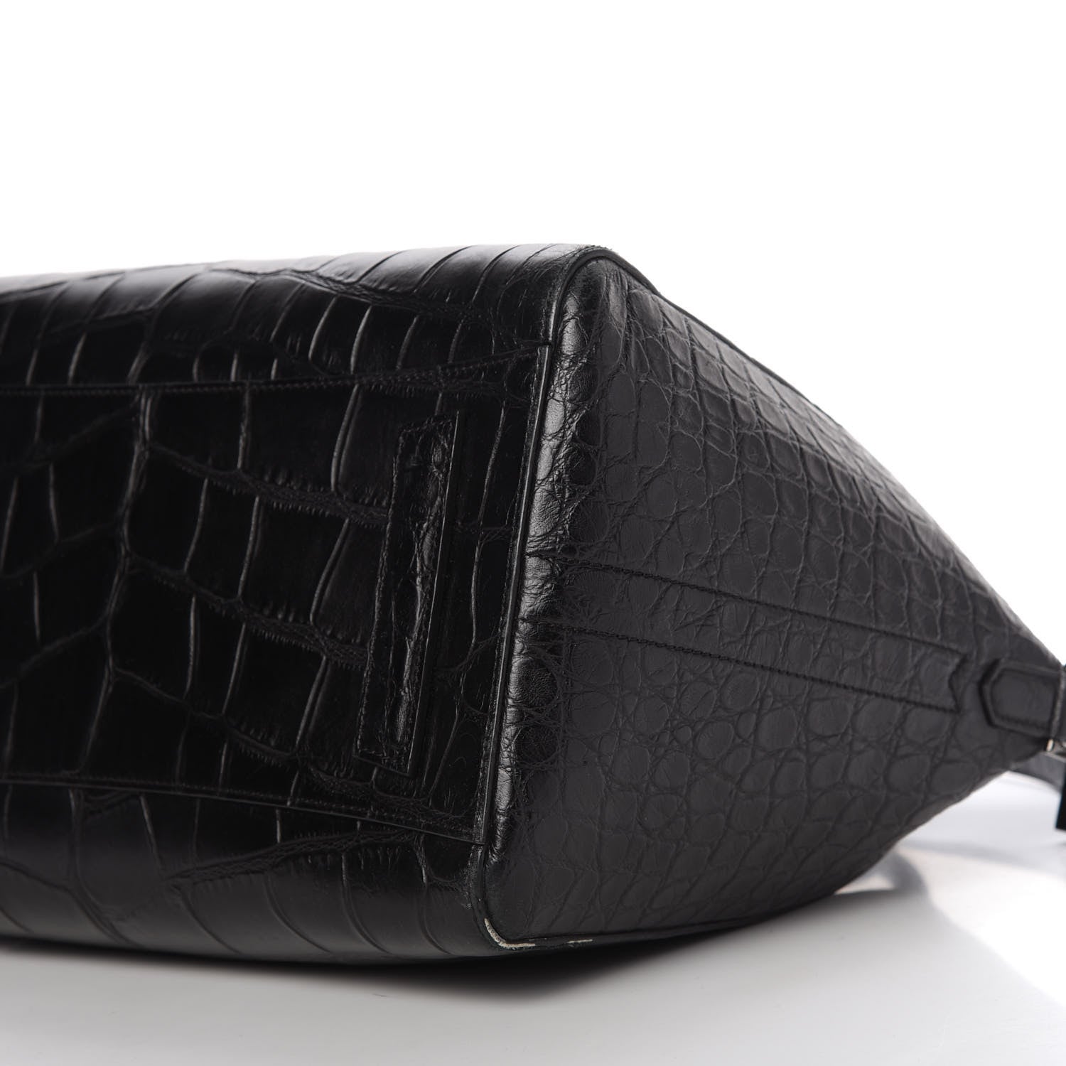 Givenchy Calfskin Crocodile Embossed 3D Stud Medium Antigona Black 7 of 10
