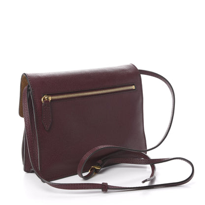 Burberry Derby Calfskin House Check Small Macken Crossbody Bag Mahogany Red 3 of 11