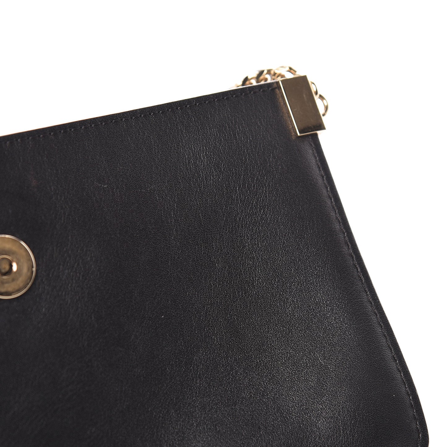 Suede Calfskin Small Faye Shoulder Bag Black