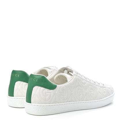 Gucci Nappa G Rhombus Mens Ace Sneakers 8 Great White Green 4 of 9
