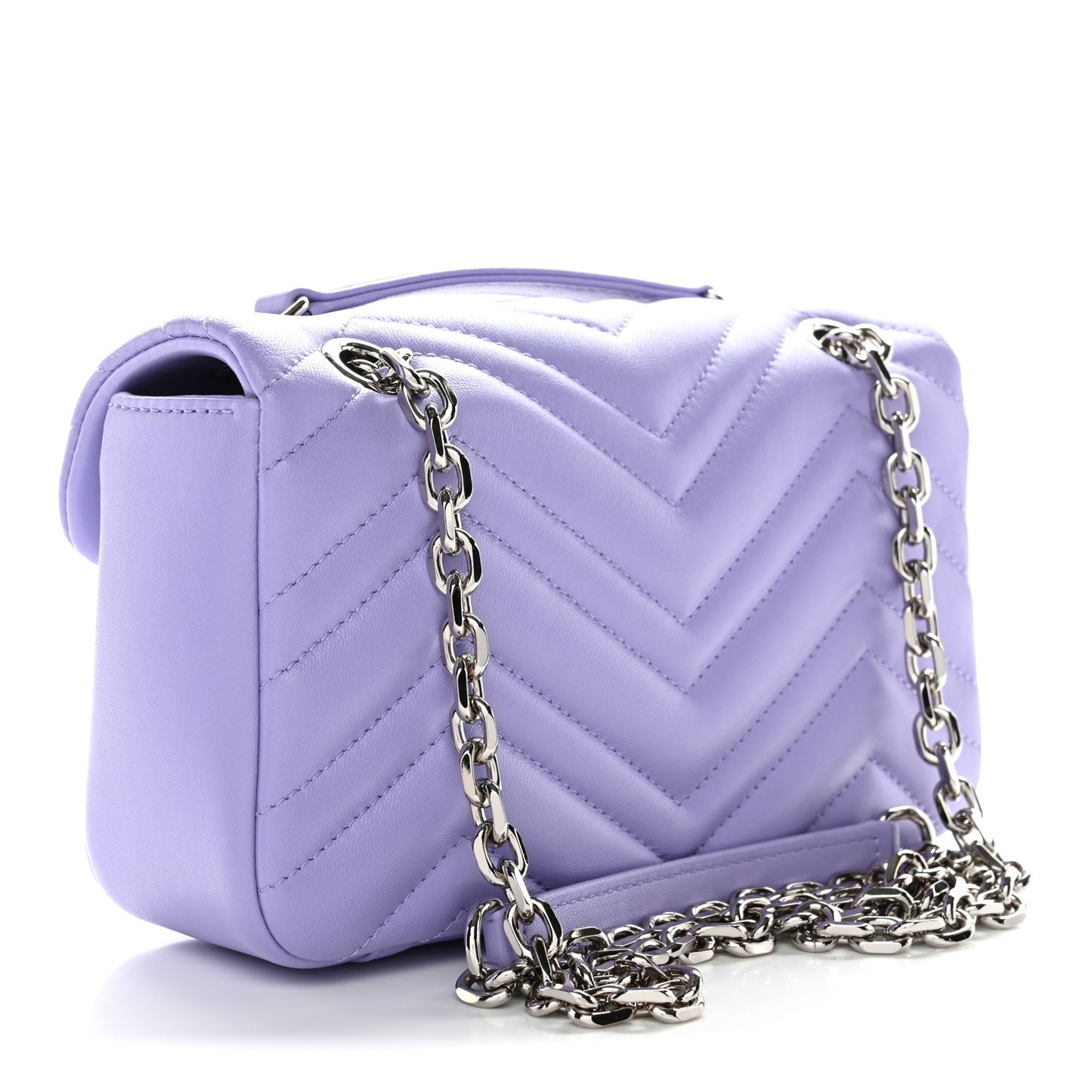 Lambskin Matelasse Small GG Marmont Shoulder Bag Lapis