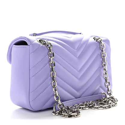 Gucci Lambskin Matelasse Small GG Marmont Shoulder Bag Lapis 3 of 10