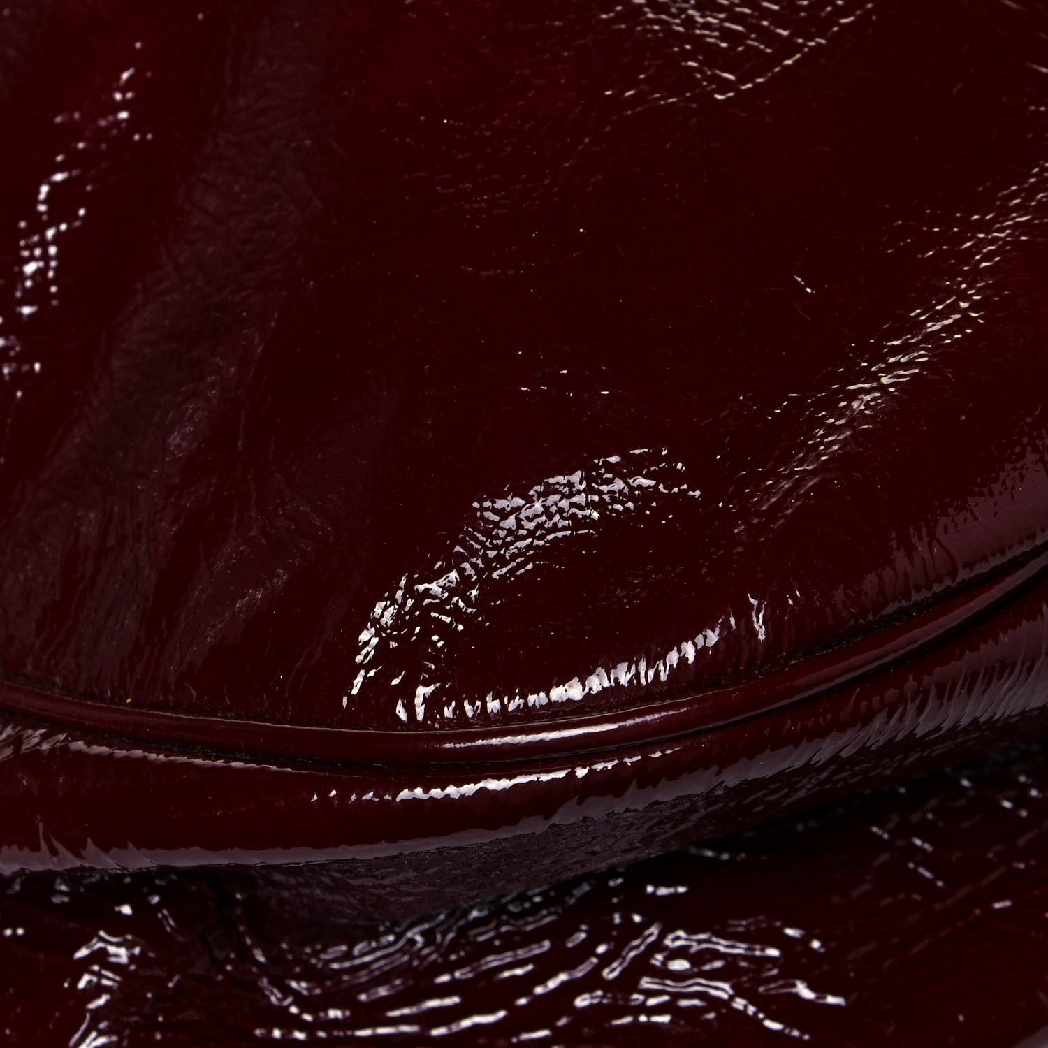 Burberry Patent Quilted Hobo Burgundy 10 of 13