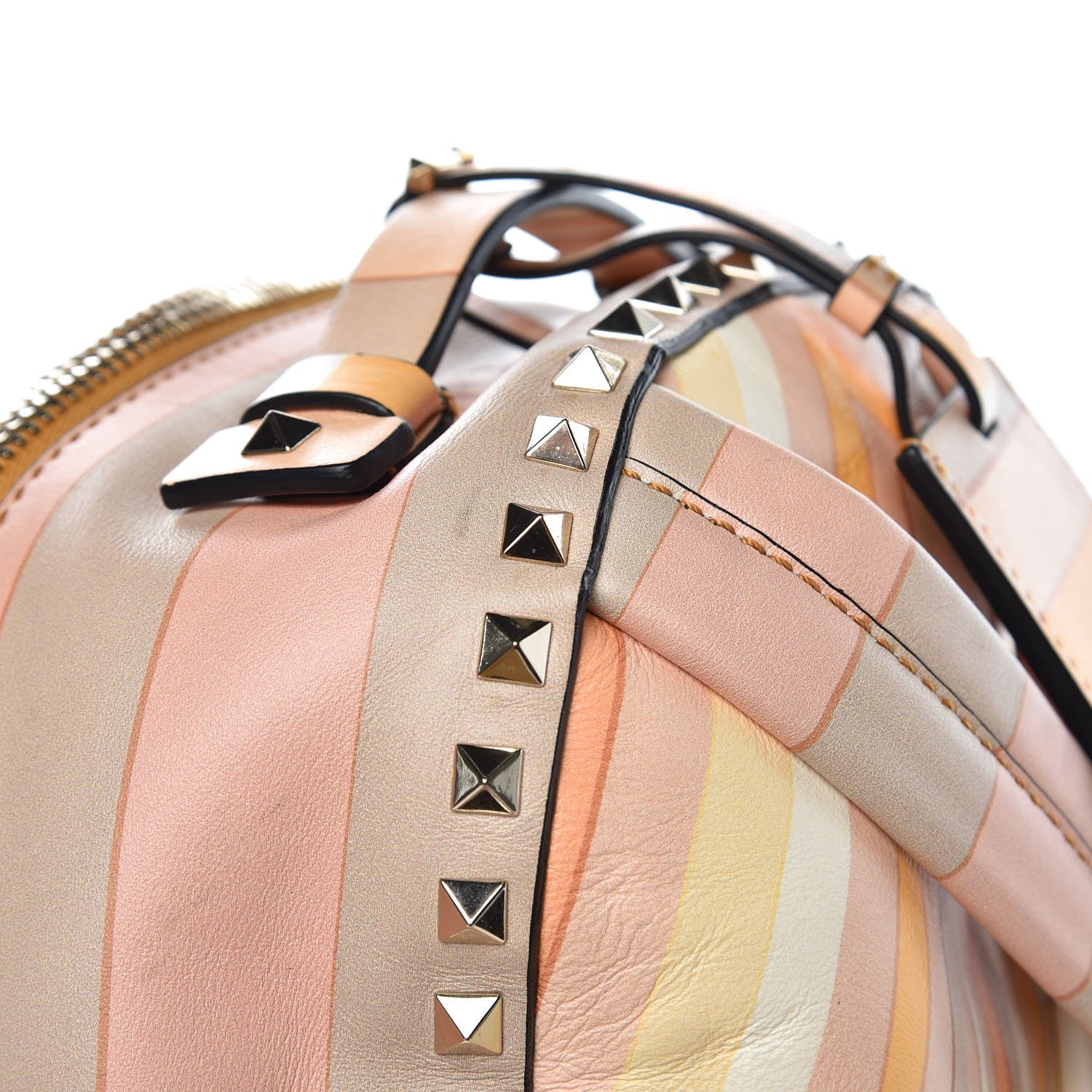 Valentino Garavani Vitello Native Couture 1975 Medium Rockstud Backpack Multicolor 9 of 9