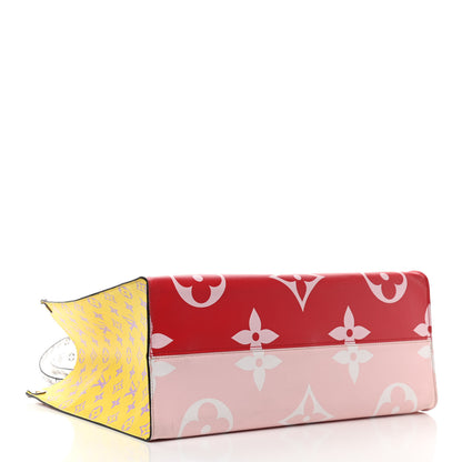 Louis Vuitton Monogram Giant Onthego GM Rouge Rose 4 of 10