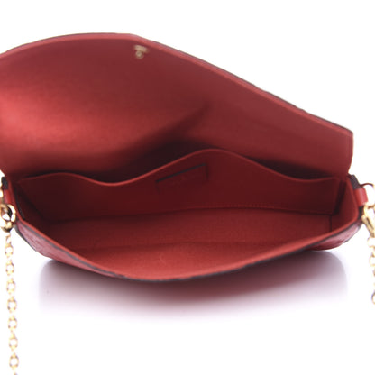Louis Vuitton Empreinte Pochette Felicie Chain Wallet Scarlet 4 of 11