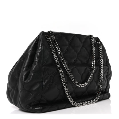 Chanel Lambskin Cells Accordion Tote Black 3 of 10