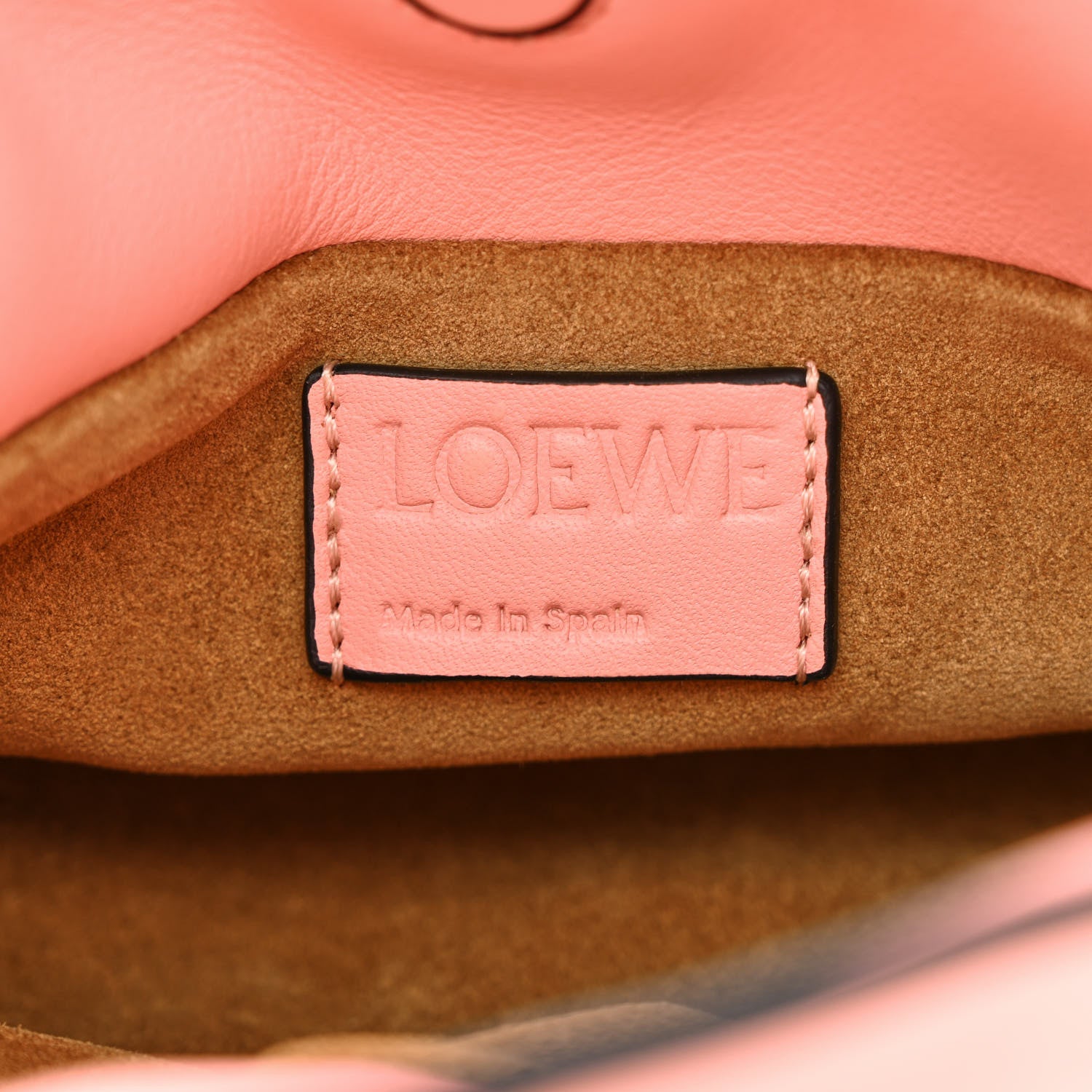 Loewe Calfskin Nano Flamenco Knot Clutch Warm Blossom 6 of 10