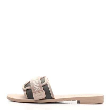 Christian Dior Technical Stretch Fabric Camouflage Dio(r)evolution Slide Sandals 38 Nude 1 of 8