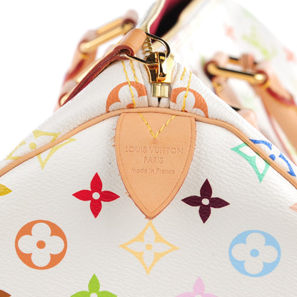 Louis Vuitton Monogram Multicolor Speedy 40 White 6 of 7