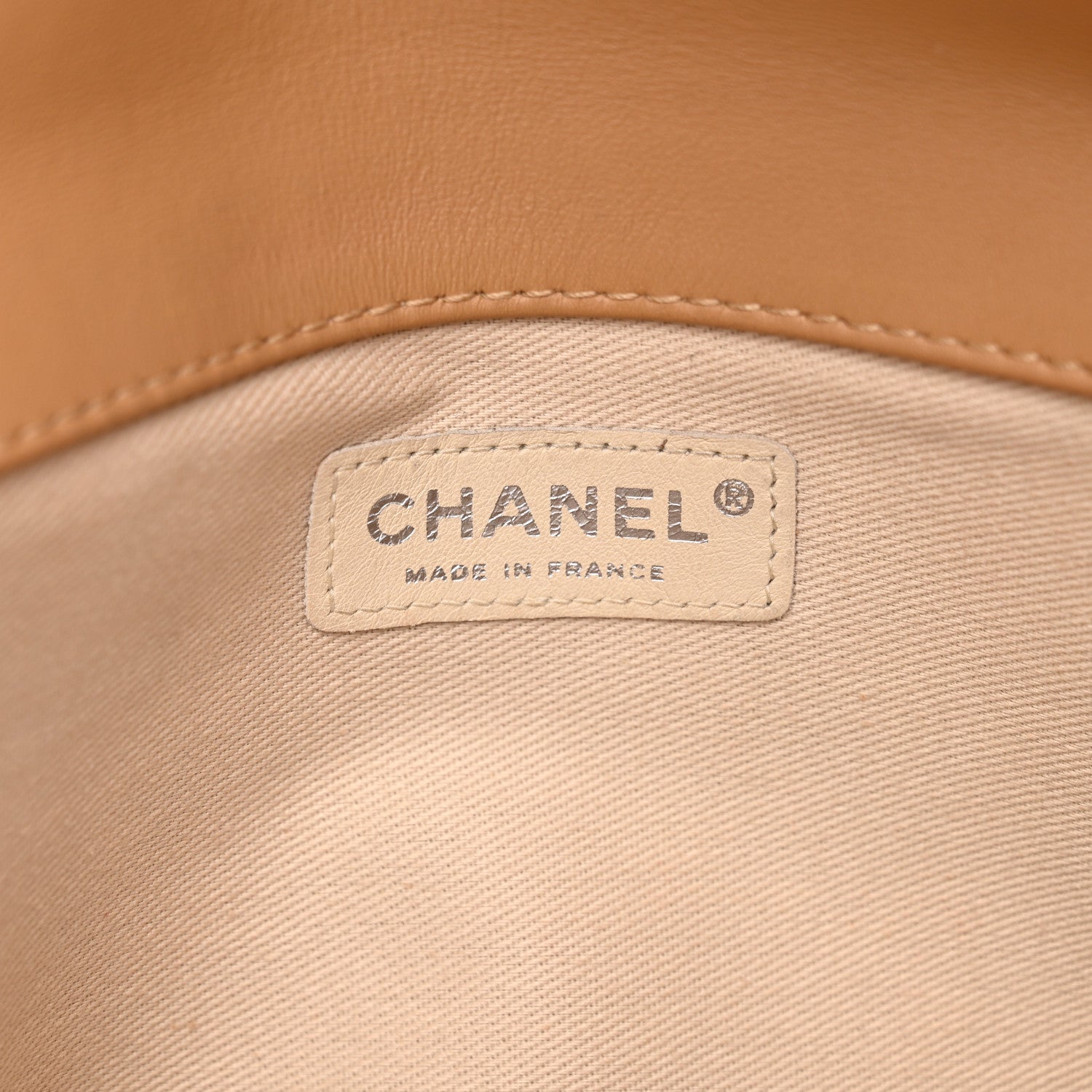 Chanel Lambskin Mademoiselle Chocolate Bar Shoulder Bag Beige 6 of 16