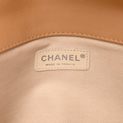 Chanel Lambskin Mademoiselle Chocolate Bar Shoulder Bag Beige 6 of 16