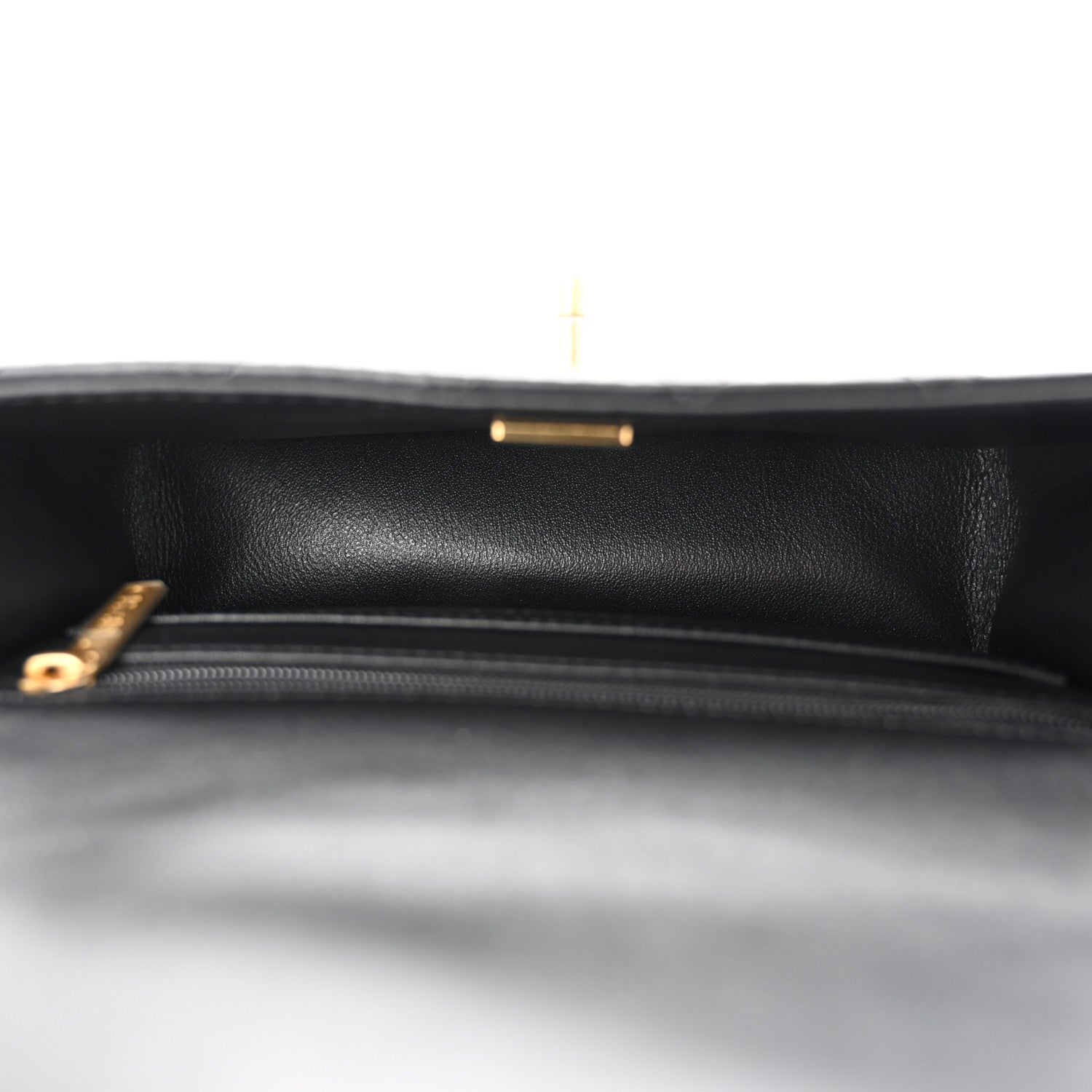 Chanel Lambskin Quilted Mini Top Handle Rectangular Flap Black 5 of 13