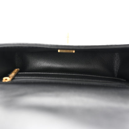 Chanel Lambskin Quilted Mini Top Handle Rectangular Flap Black 5 of 13