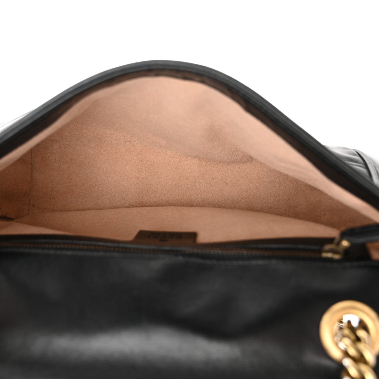 Calfskin Matelasse Small GG Marmont Shoulder Bag Black