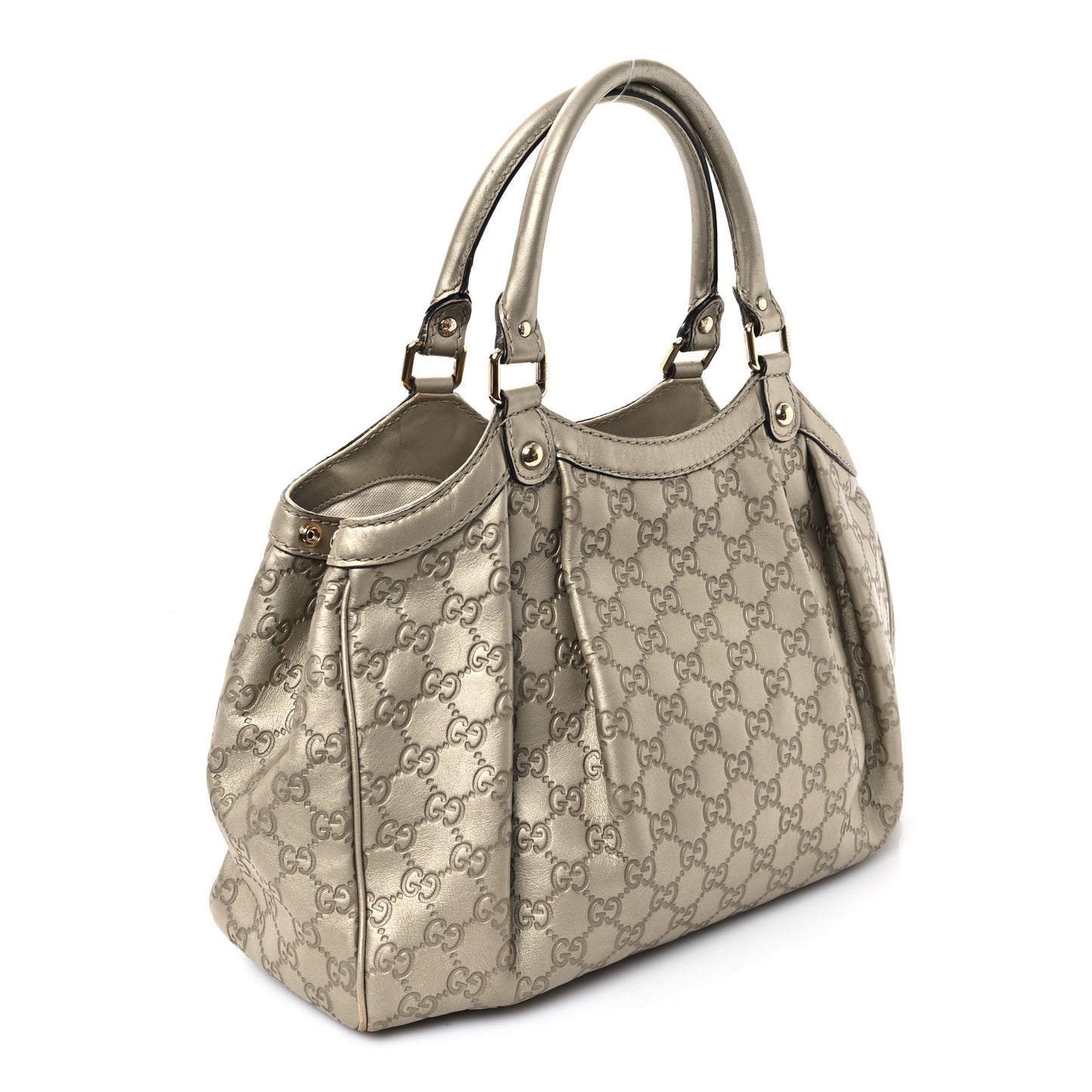 Guccissima Medium Sukey Tote Champagne