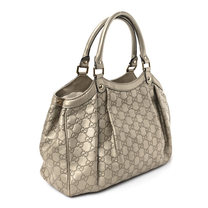 Gucci Guccissima Medium Sukey Tote Champagne 3 of 13