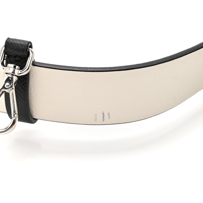 Prada City Calfskin Micro Sidonie Belt Bag 75 30 White Black 13 of 16