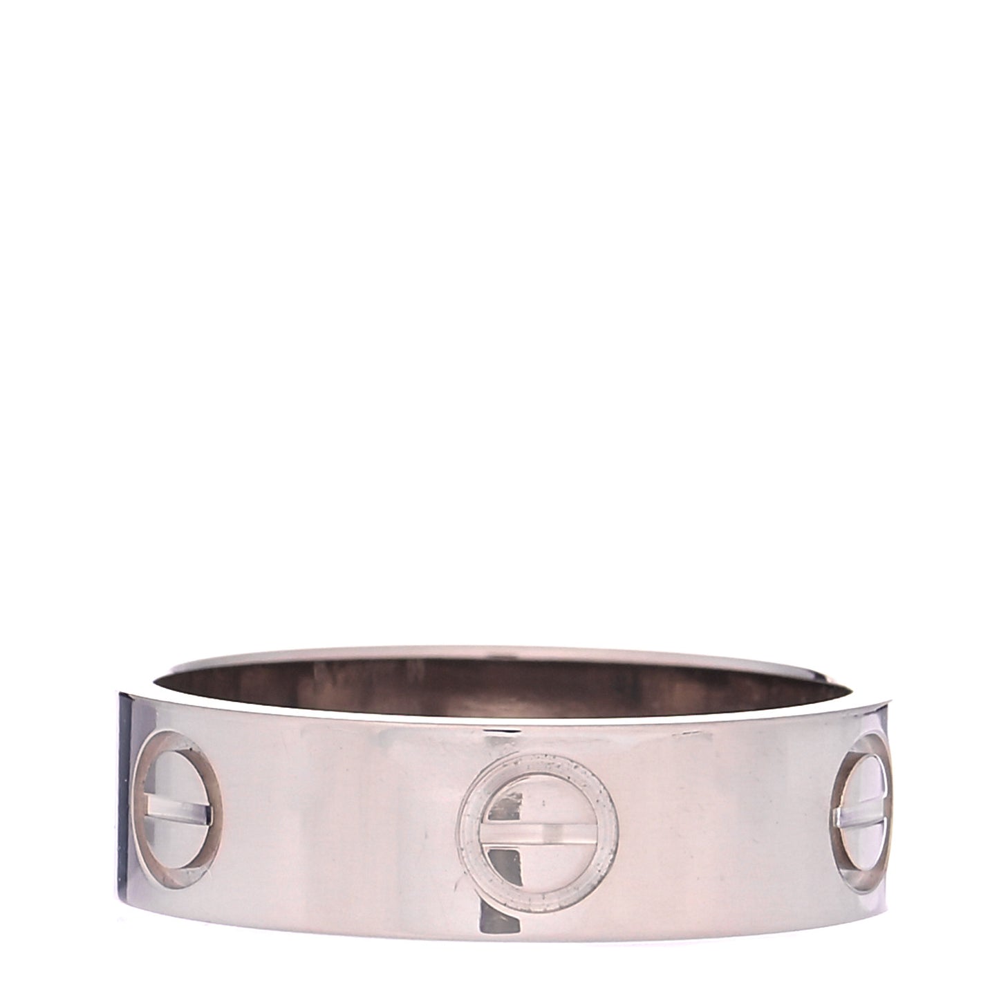18K White Gold 5.5mm LOVE Ring 55 7.25