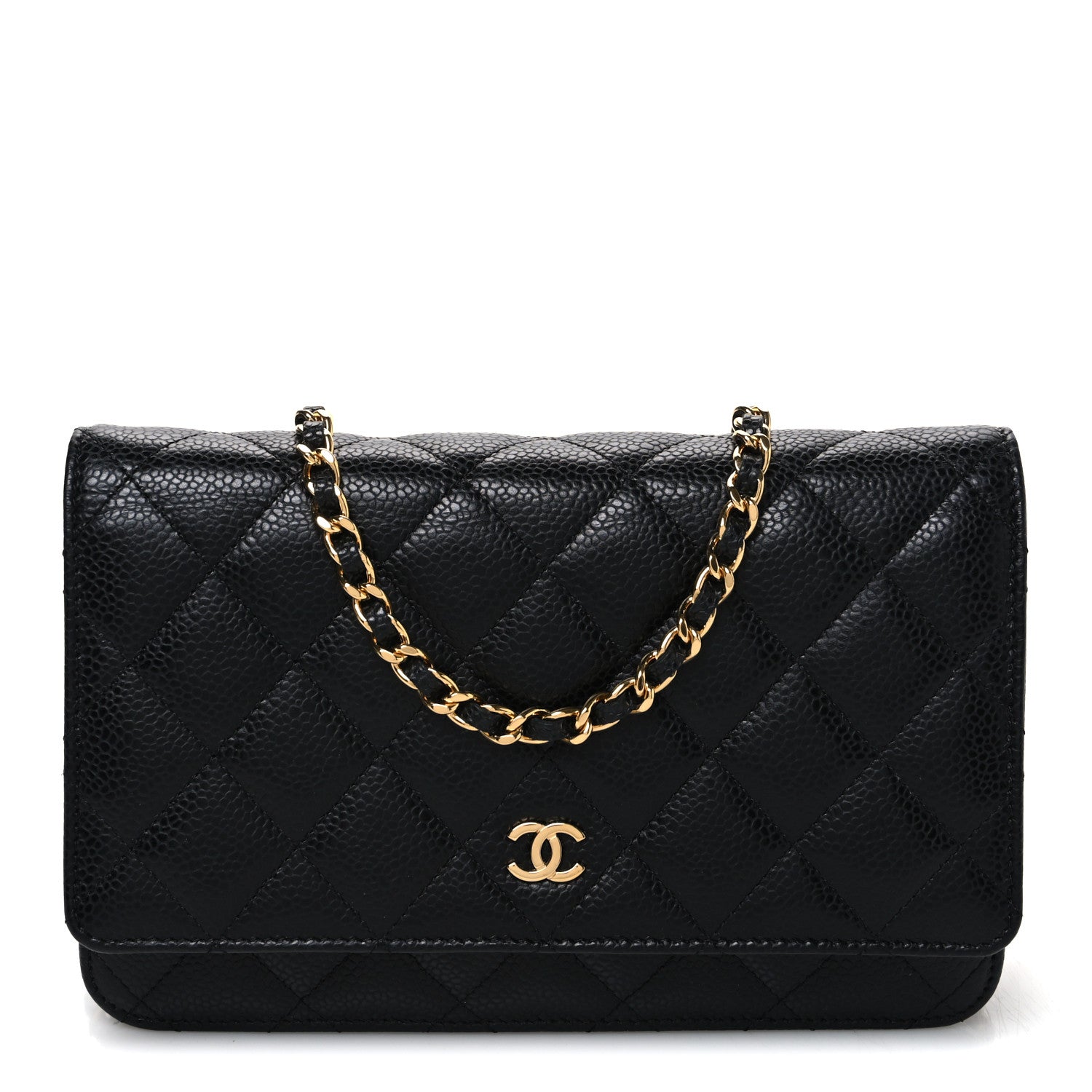Chanel Caviar Quilted Wallet on Chain WOC Black 1 of 11