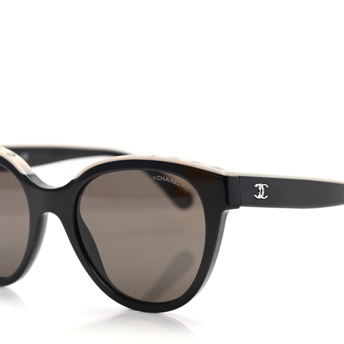 Acetate CC Butterfly Sunglasses 5414 Black Beige