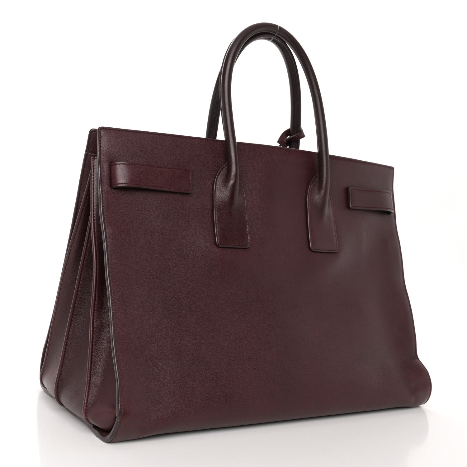 Saint Laurent Calfskin Large Sac De Jour Carryall Bordeaux 3 of 11