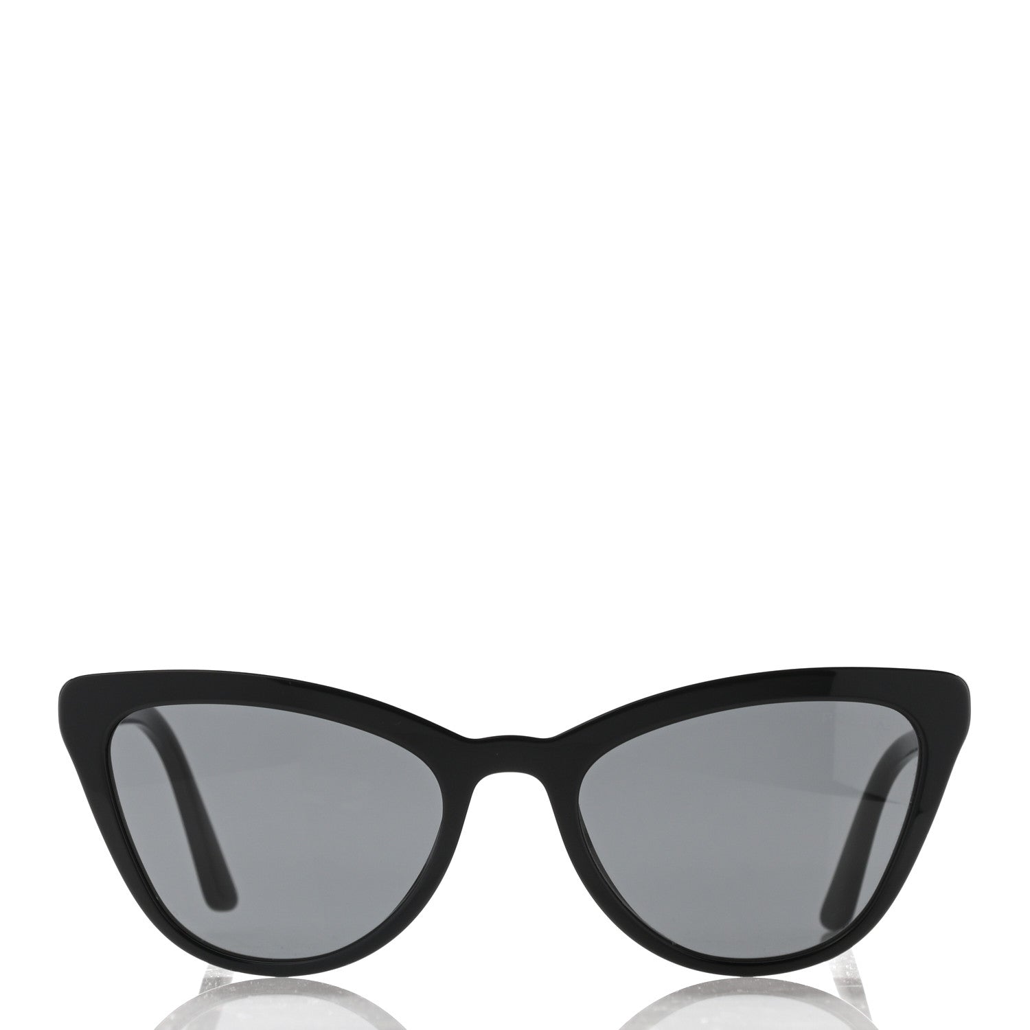 Prada Acetate Cat Eye Sunglasses SPR 01V Black 2 of 7