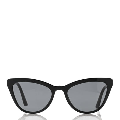 Prada Acetate Cat Eye Sunglasses SPR 01V Black 2 of 7
