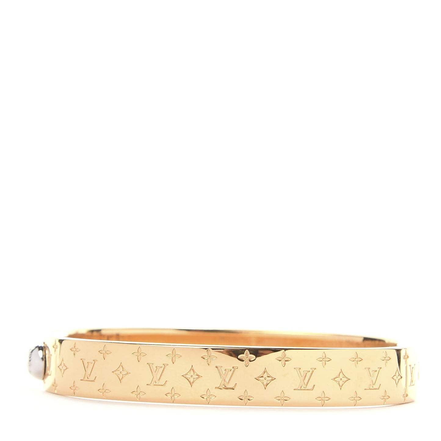 Brass Monogram Nanogram Cuff S Gold