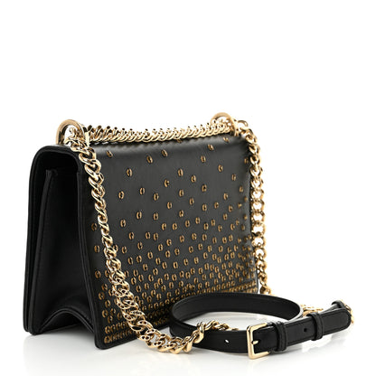 Christian Dior Calfskin Beaded Medium Diorama Flap Bag Black Gold 3 of 13