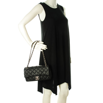 Chanel Caviar Quilted Medium Easy Flap Black 2 of 8