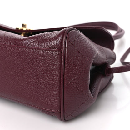 Chanel Grained Calfskin Stitched Urban Essentials Small Shopping Bag Burgundy 10 of 11
