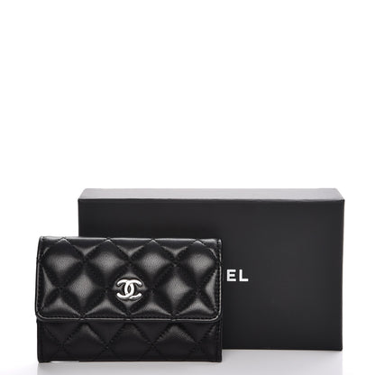 Chanel Lambskin Quilted Flap Card Holder Black 8 of 8