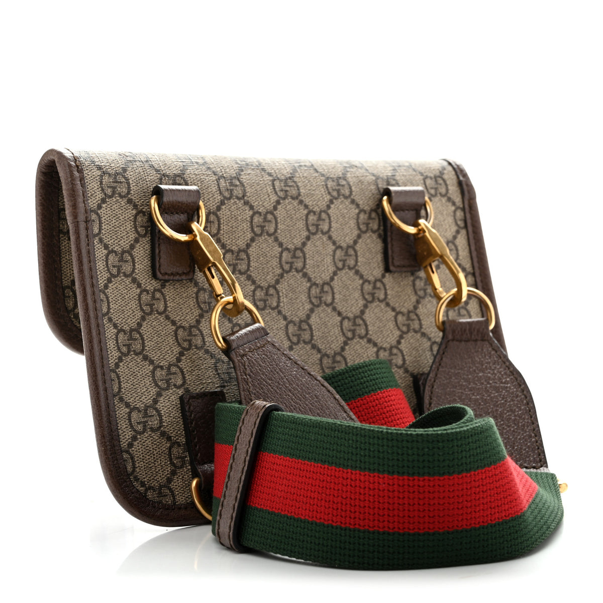 Gucci GG Supreme Web Totem Three Piece Monogram Shoulder Bag Beige New Acero 3 of 15