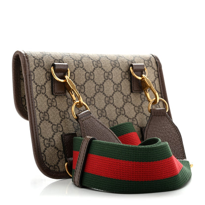 Gucci GG Supreme Web Totem Three Piece Monogram Shoulder Bag Beige New Acero 3 of 15