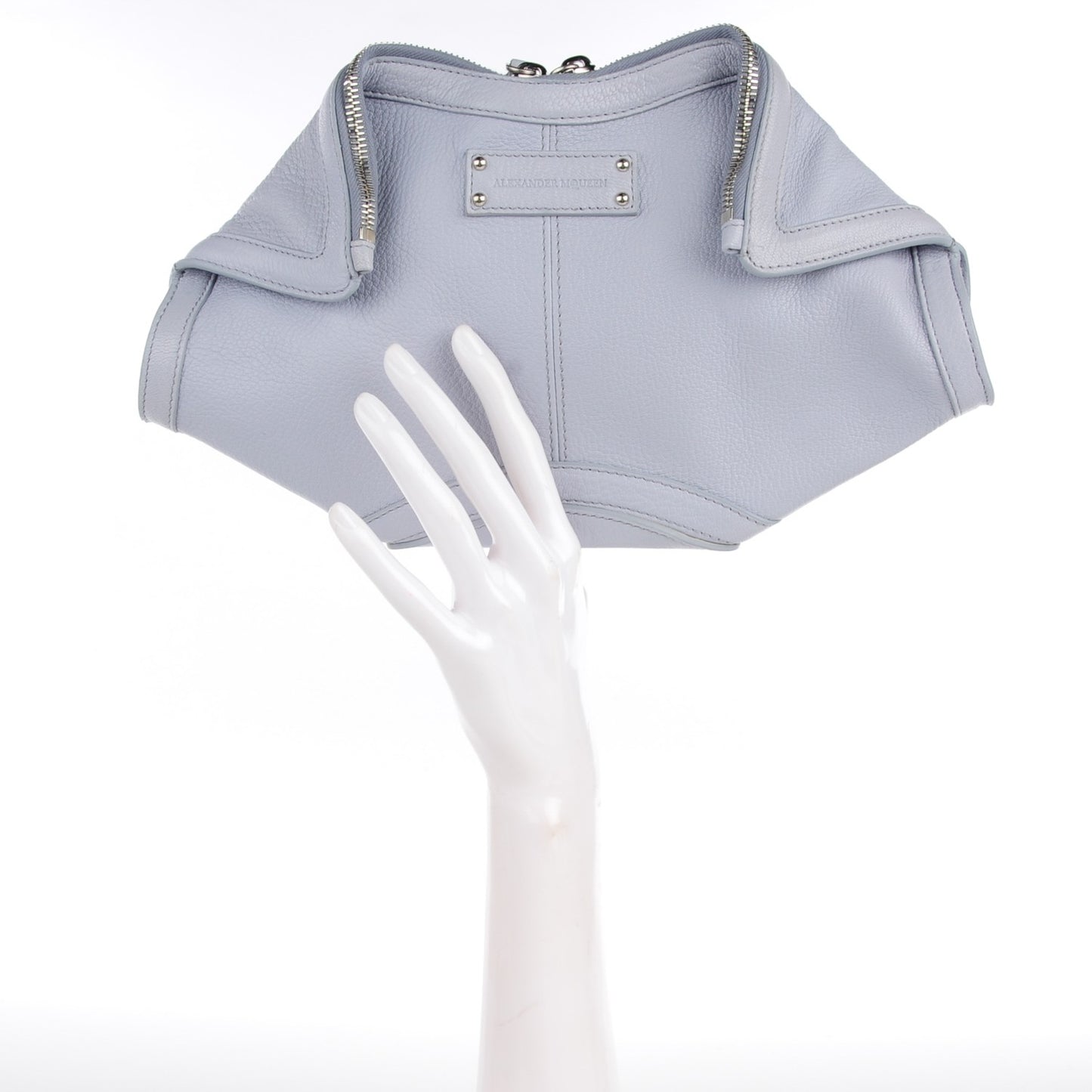 Calfskin De Manta Clutch Cloud Blue
