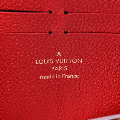 Louis Vuitton Empreinte Blooming Flowers Clemence Wallet Marine Rouge 6 of 7