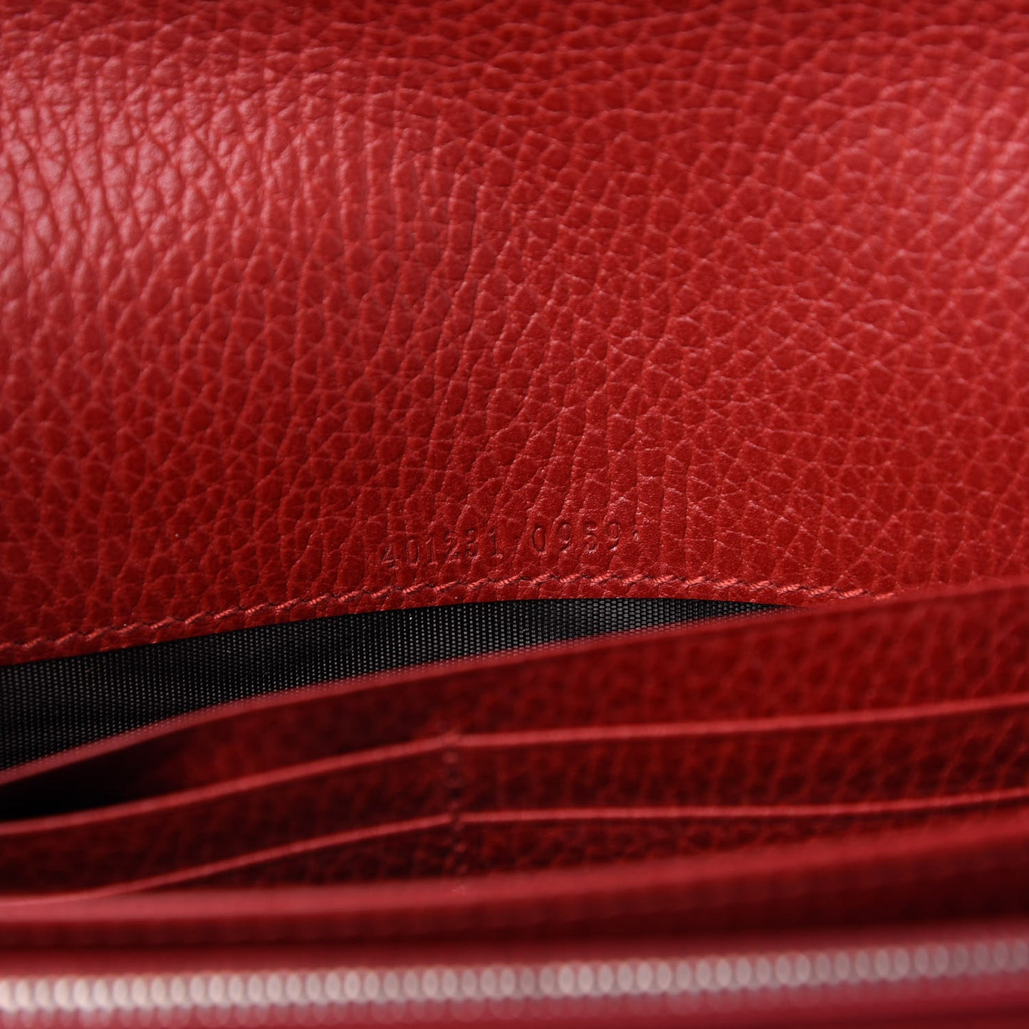 Calfskin Mini Dionysus Chain Wallet Hibiscus Red